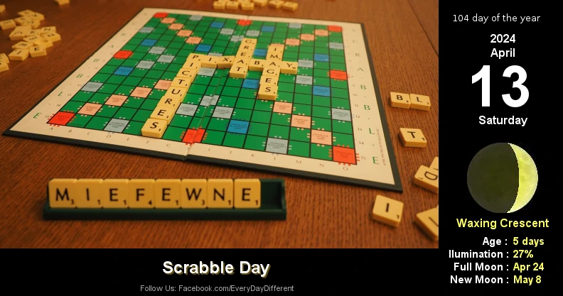 Scrabble Day - April 13