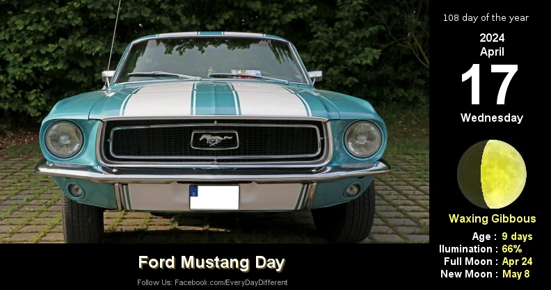 Ford Mustang Day - April 17