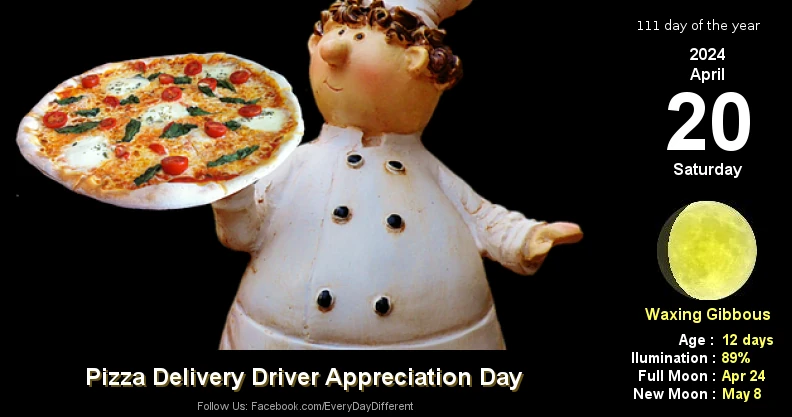 Pizza Delivery Driver Appreciation Day - April 20