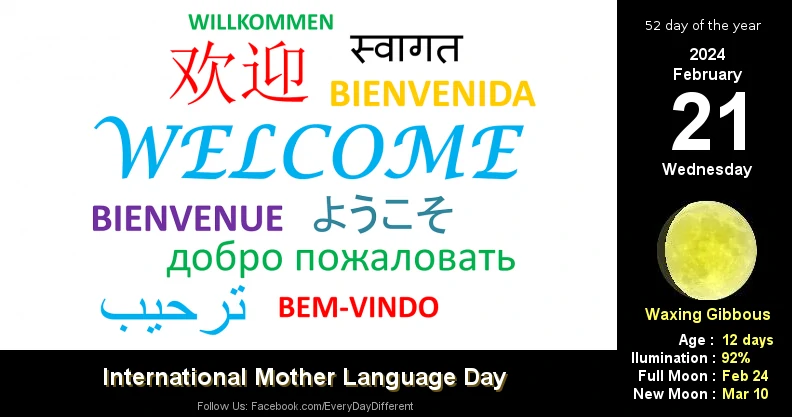 International Mother Language Day (UNESCO) - February 21
