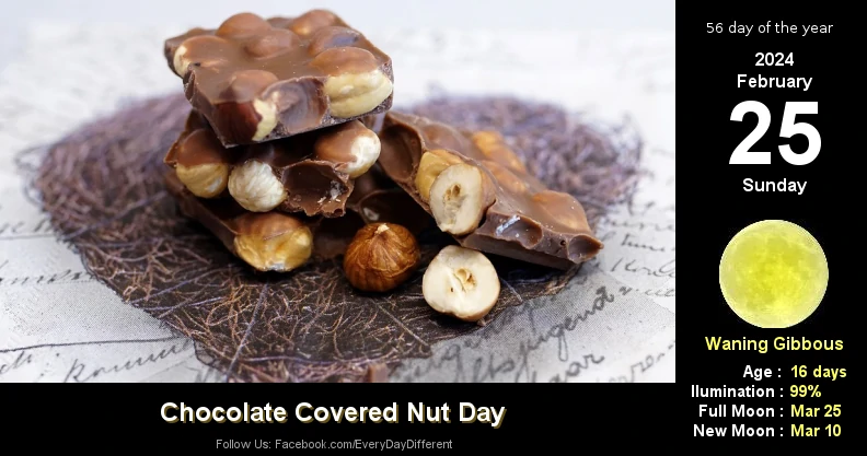 Chocolate Covered Nut Day - February 25