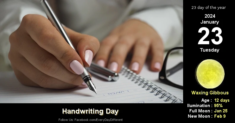 Handwriting Day - January 23