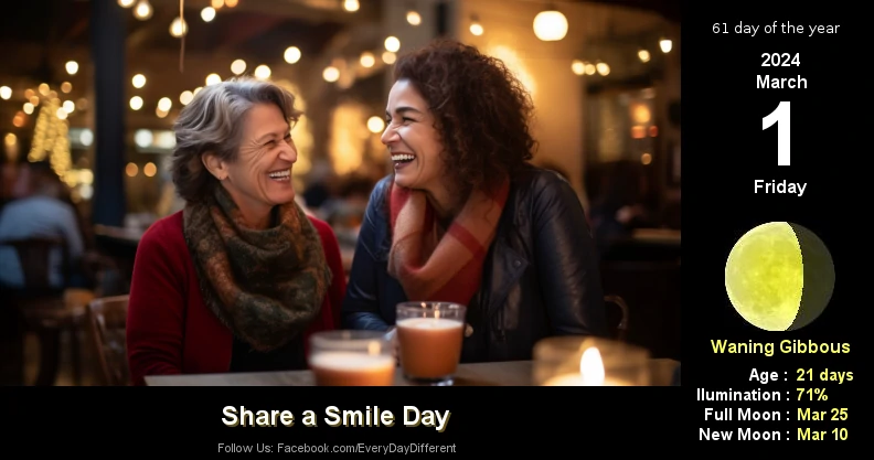 Share a Smile Day - March 1st