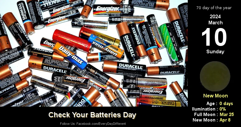 Check Your Batteries Day - March 10