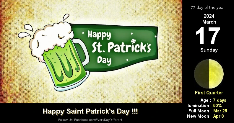Saint Patrick's Day - March 17