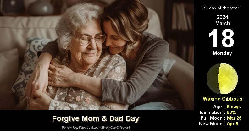 Forgive Mom & Dad Day - March 18